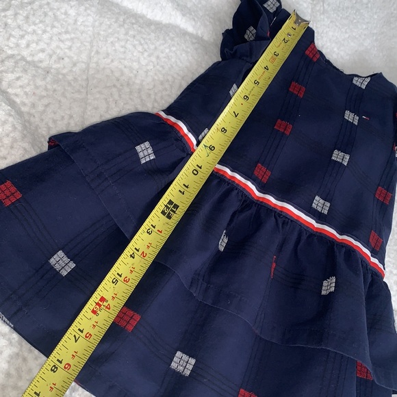 Tommy Hilfiger Navy Ruffle Sleeve Dress EUC 18M - Picture 13 of 14